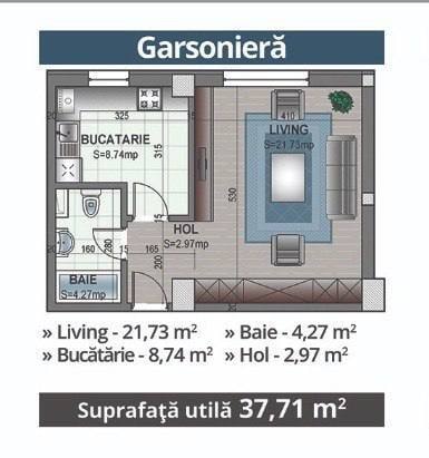Garsonieră IN Rezidential 2 Militari