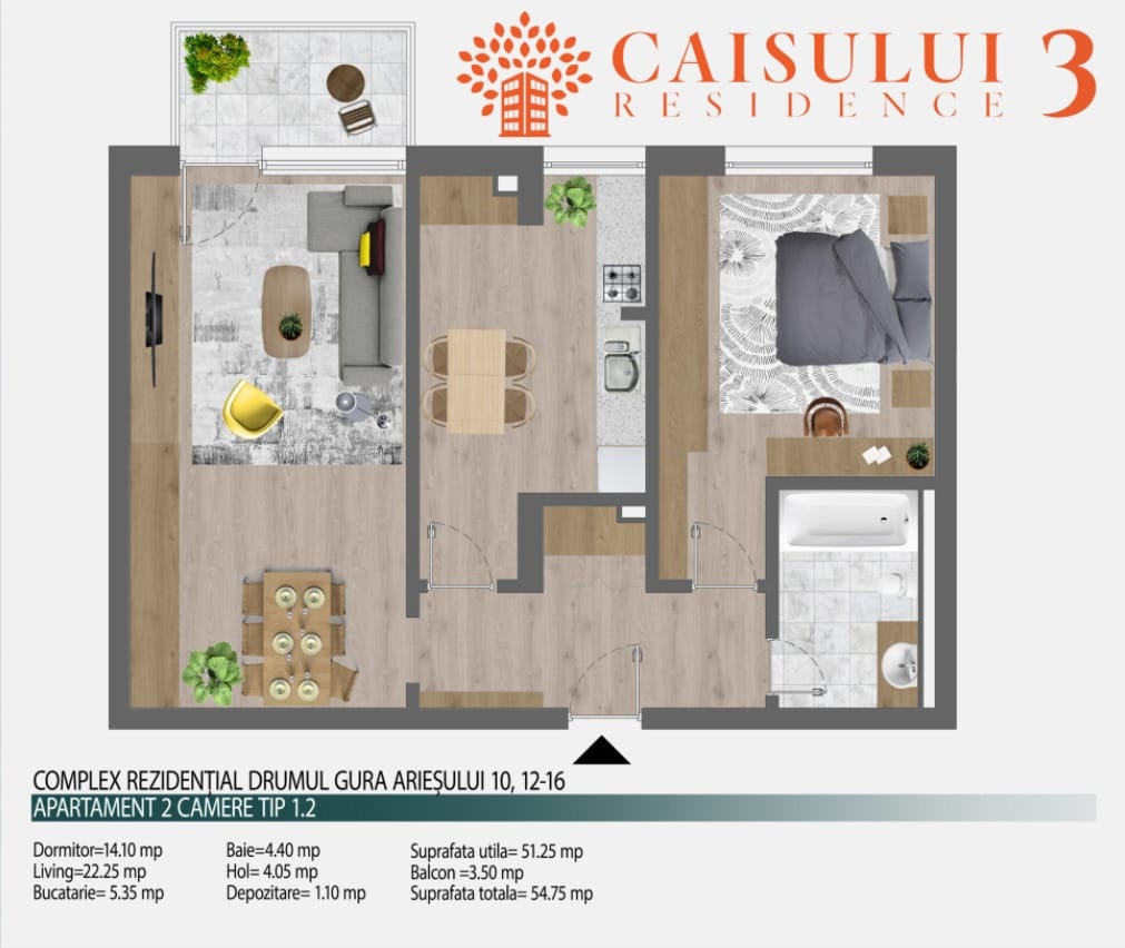 2 Camere Caisului Residence 3