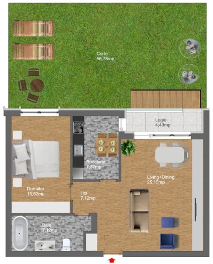 2 Camere Embassy Residence