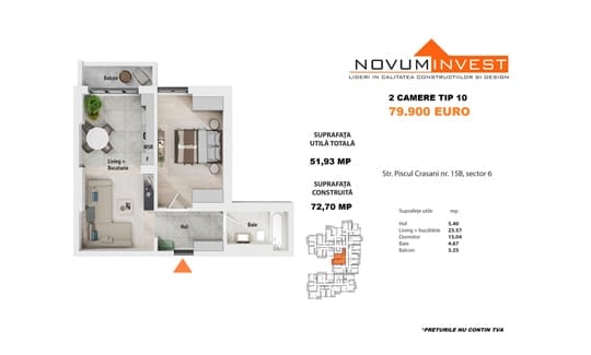 2 Camere Novum Păcii