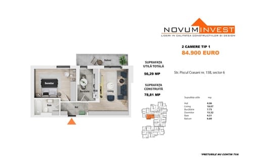 2 Camere Novum Păcii