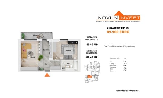 2 Camere Novum Păcii