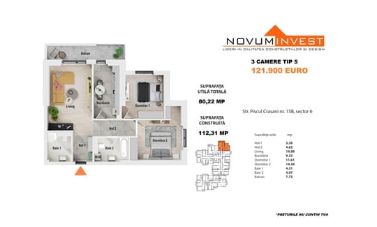 3 Camere Novum Păcii