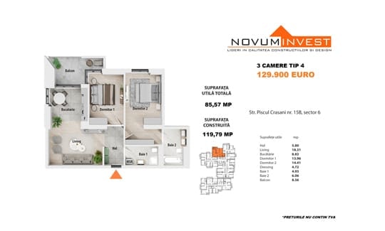 3 Camere Novum Păcii