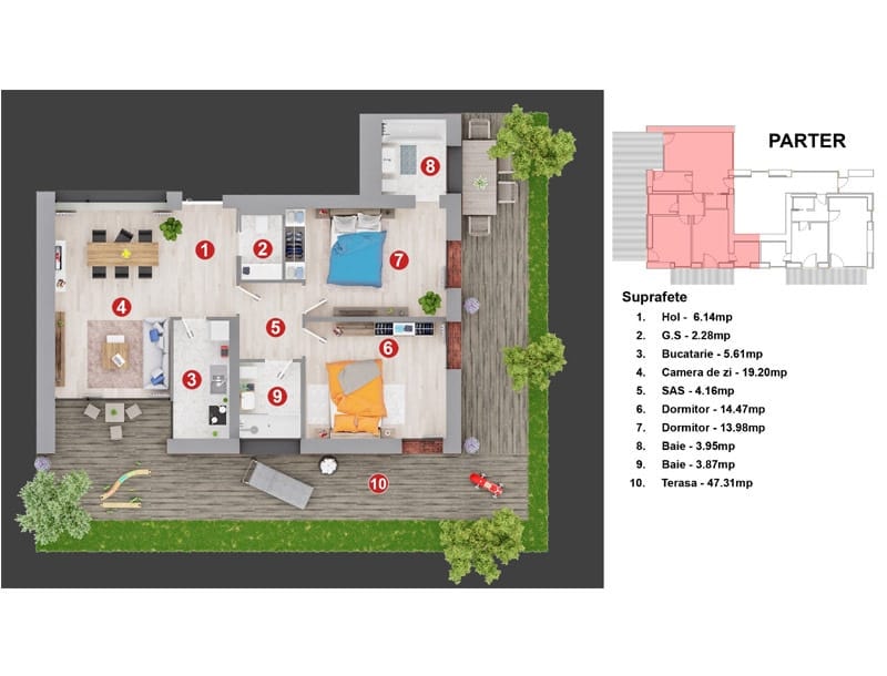 3 Camere Rosetti Luxury