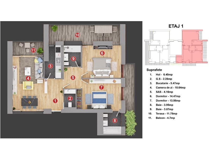 3 Camere Rosetti Luxury
