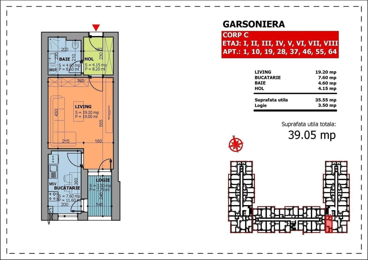 Garsonieră Panorama City
