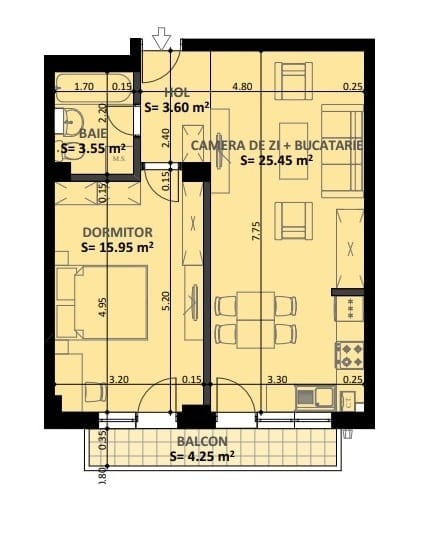 2 Camere Lemon Residence
