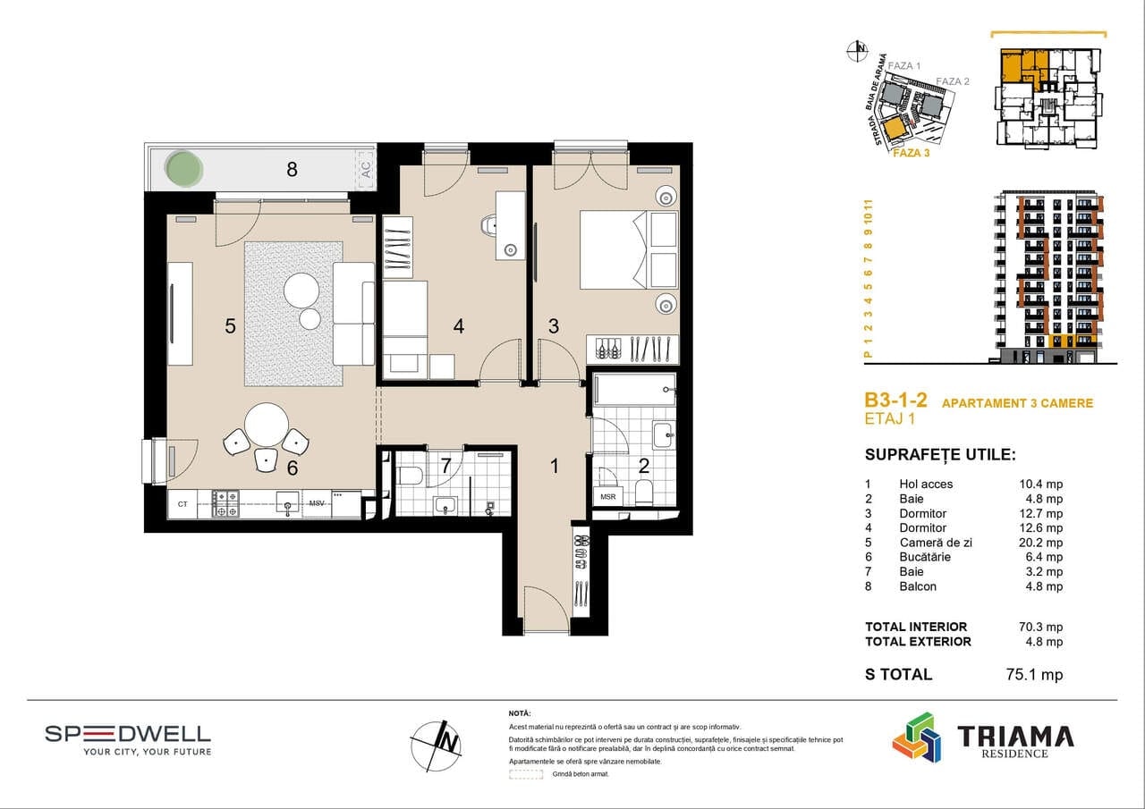 3 Camere Triama Residence