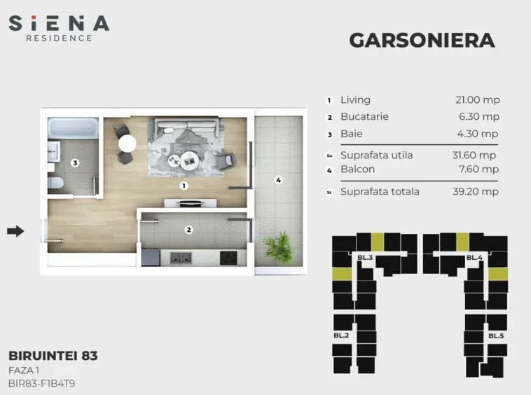 Garsonieră Siena Residenсе