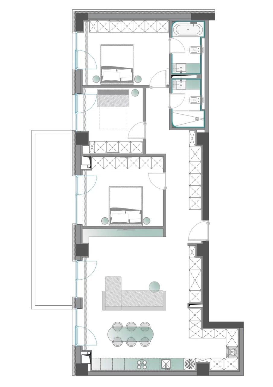 4 Camere Cortina 126