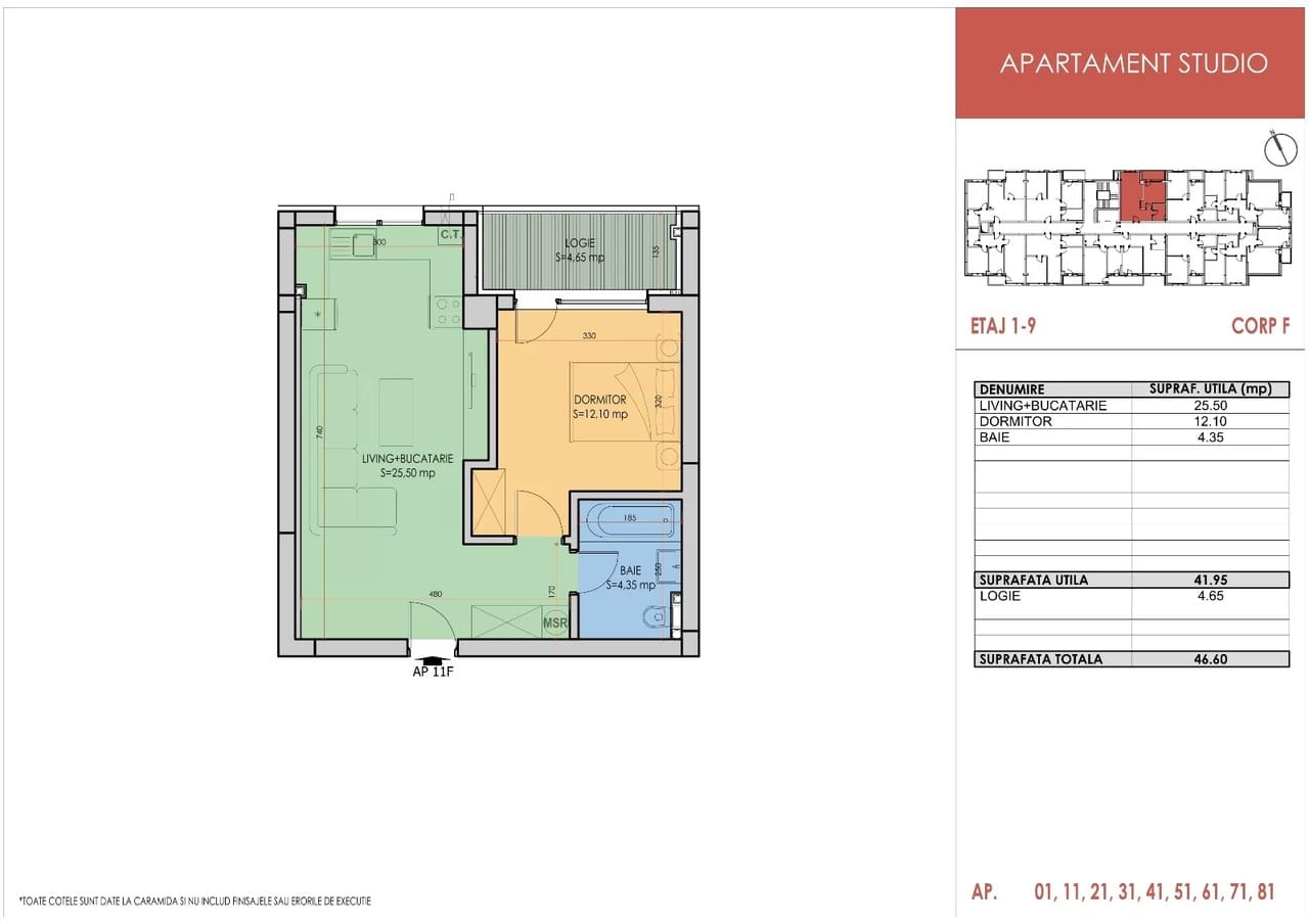 Studio Apollo Residence Pasarela Berceni