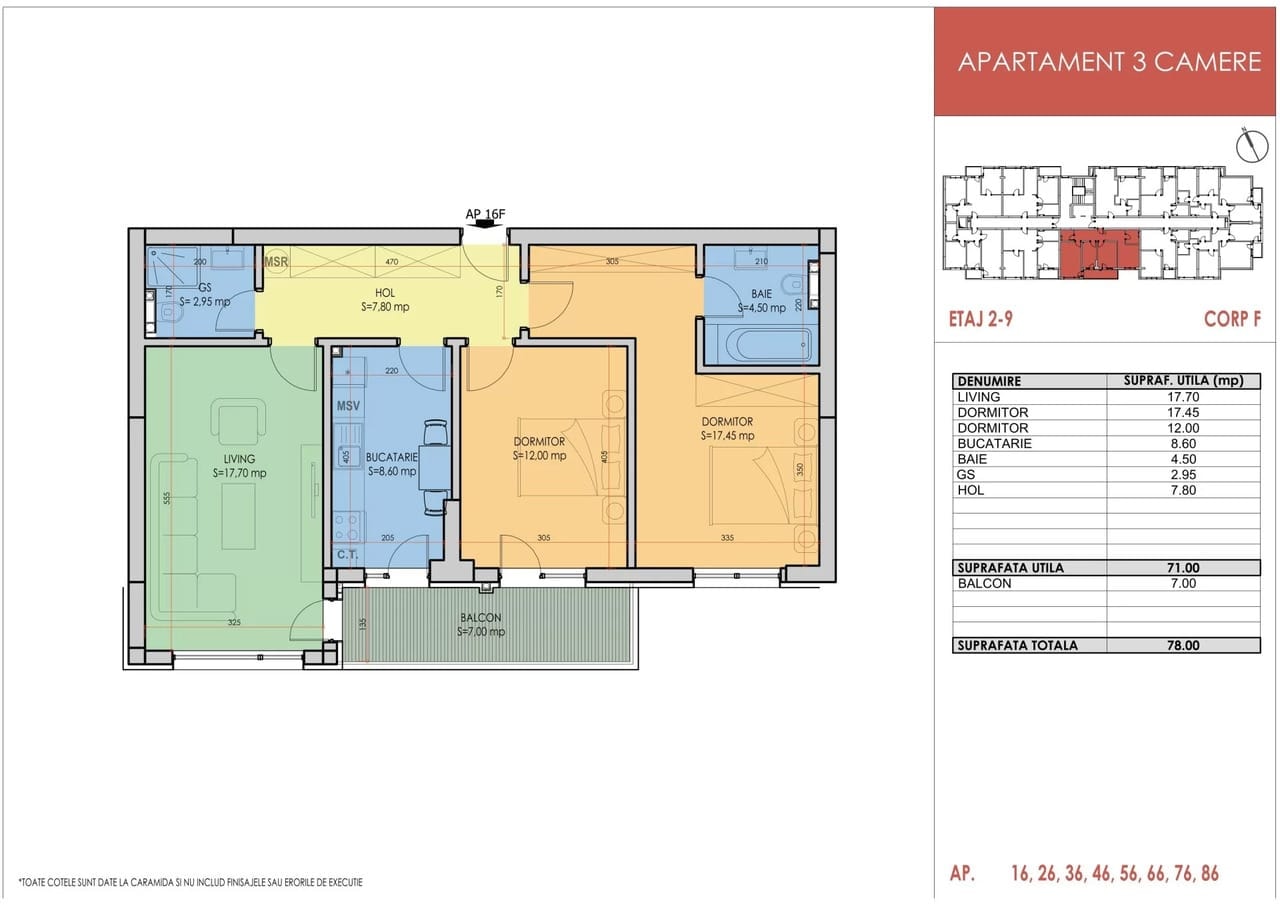3 Camere Apollo Residence Pasarela Berceni