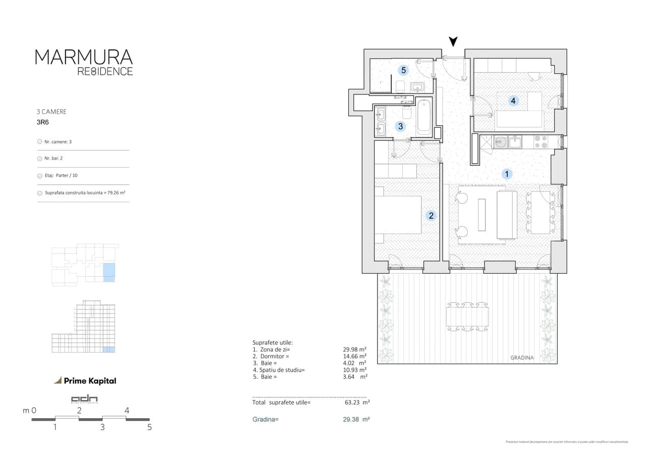 3 Camere Marmura Residence