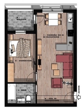 2 Camere Luica Residence