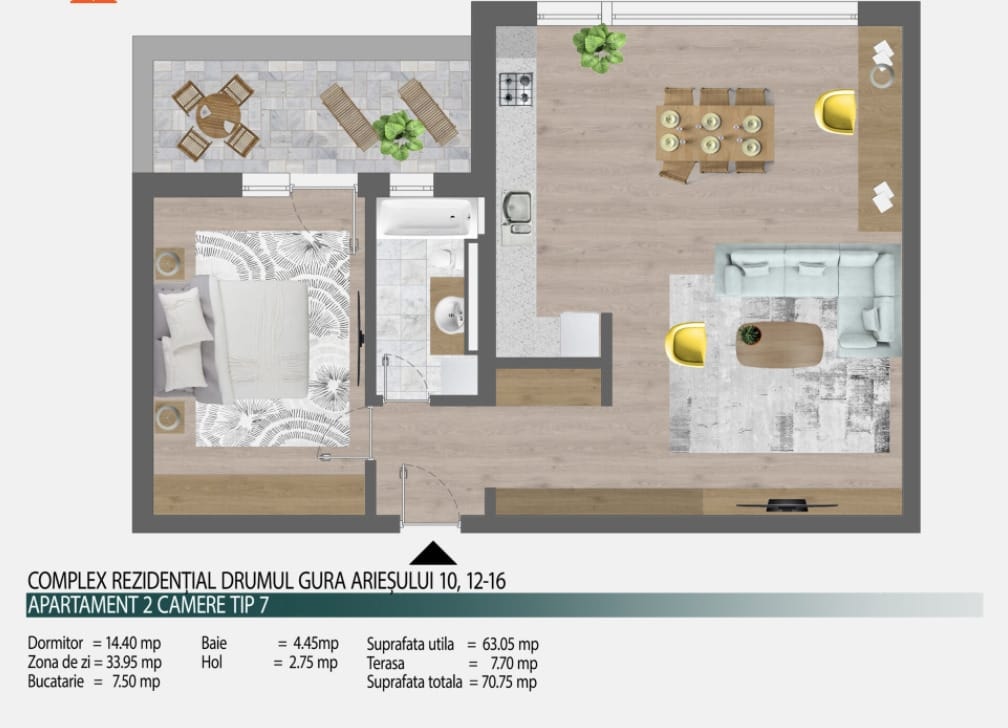 2 Camere Caisului Residence 3