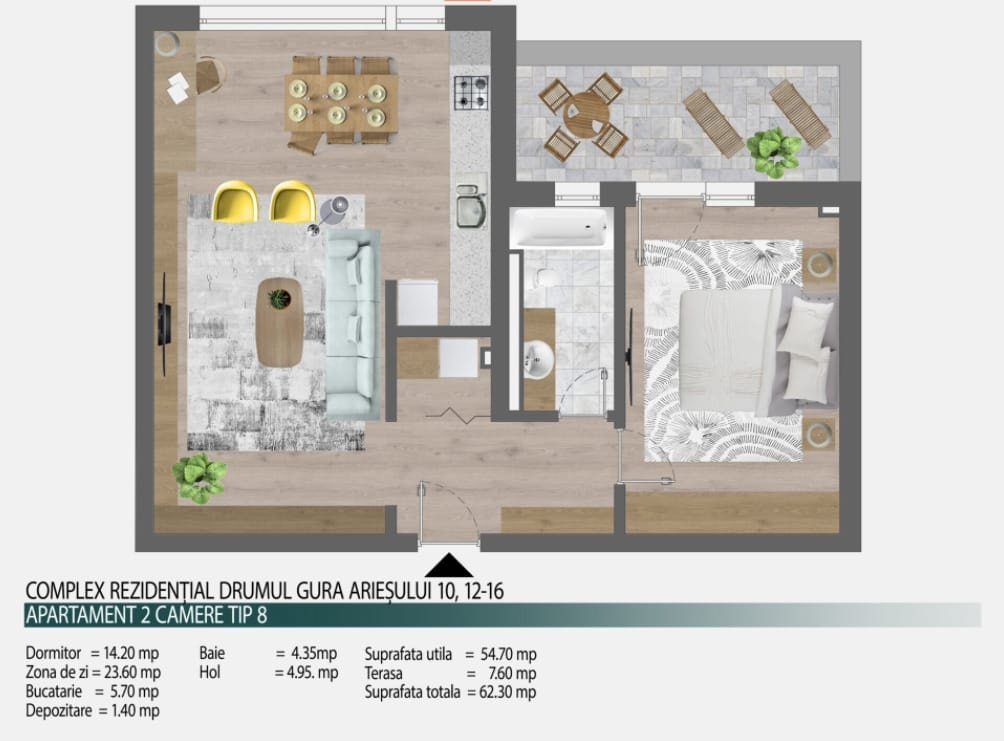 2 Camere Caisului Residence 3