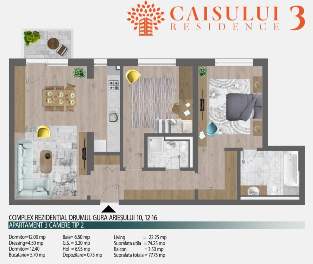 3 Camere Caisului Residence 3