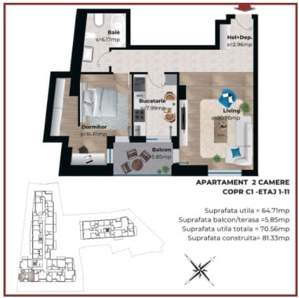 2 Camere Metropolitan Viilor