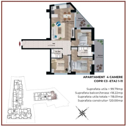 4 Camere Metropolitan Viilor