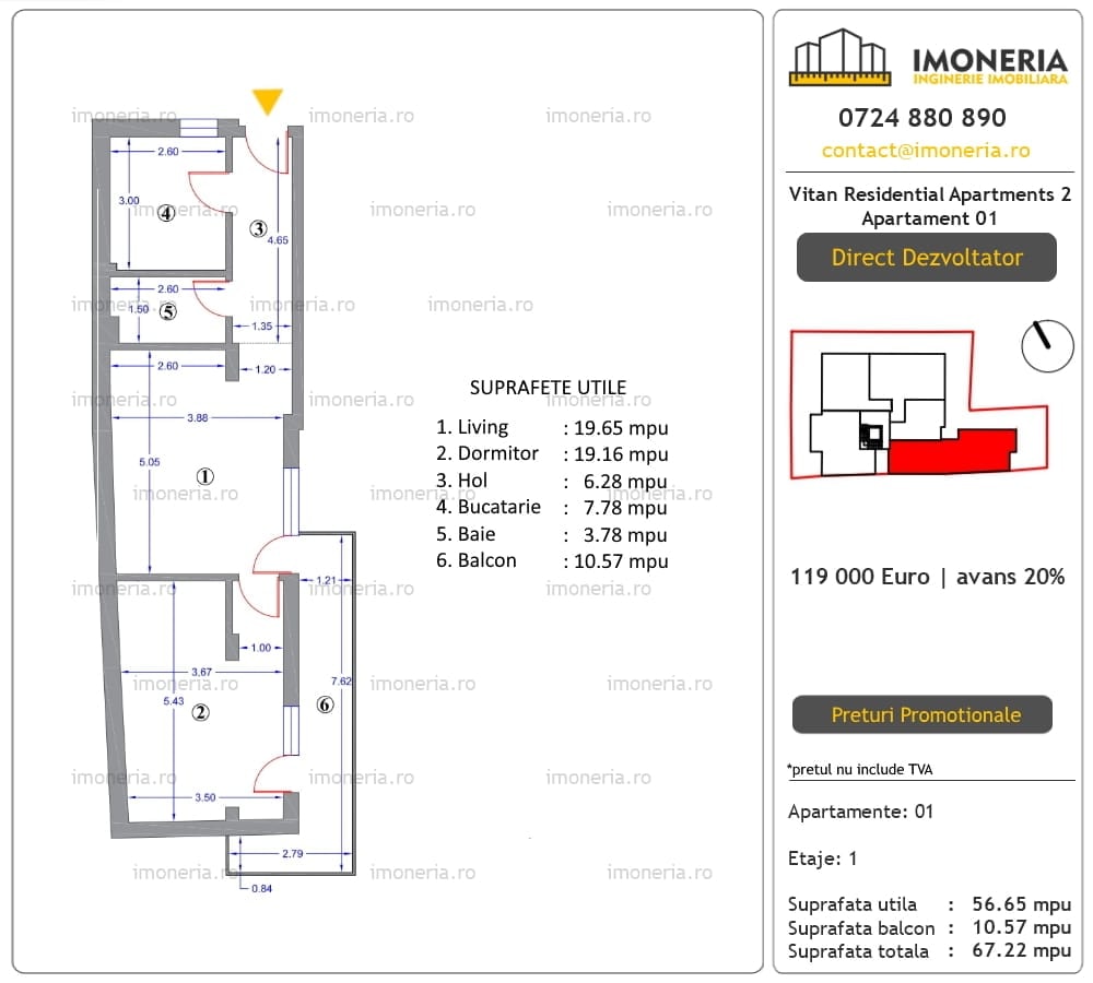 2 Camere Vitan Rezidential Apartments 2
